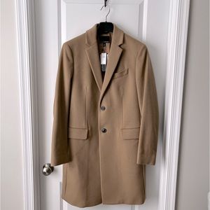 Banana Republic Italian Wool-Blend Coat, Camel/Tan, Men’s Size M